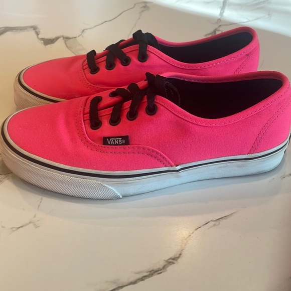 Hot Pink Vans women’s 6.5 , laces, men’s 5 - Picture 3 of 10